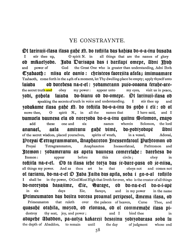 Original scan of The Goetia, PDF page 74