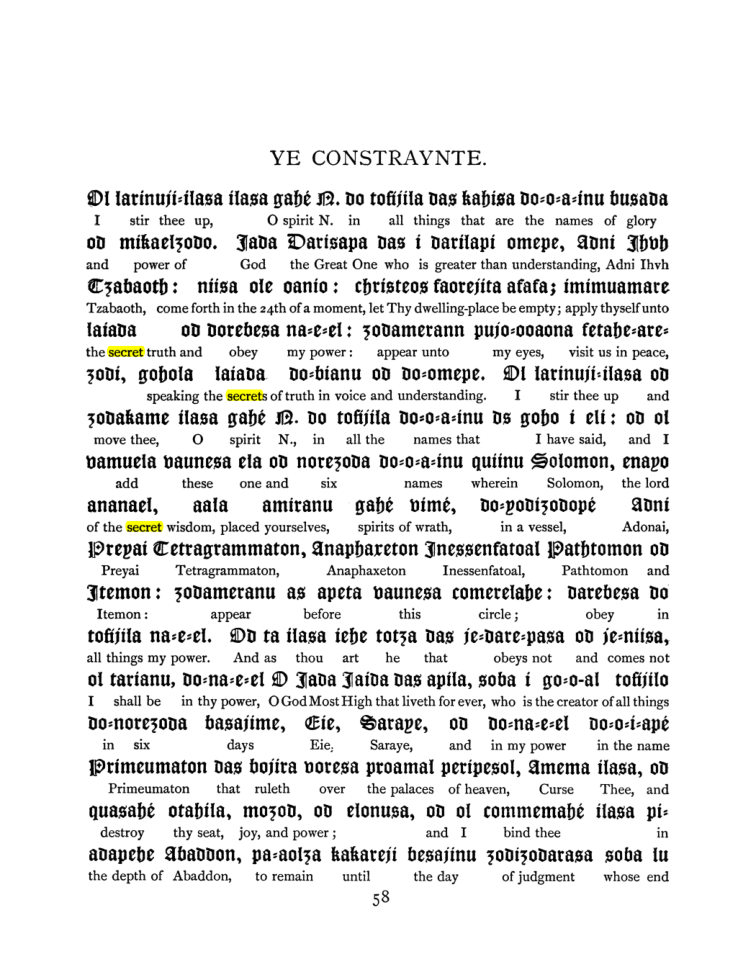 Original scan of The Goetia, PDF page 74