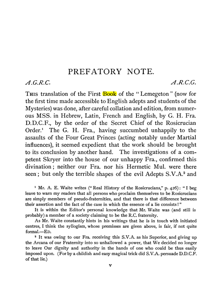 Original scan of The Goetia, PDF page 9