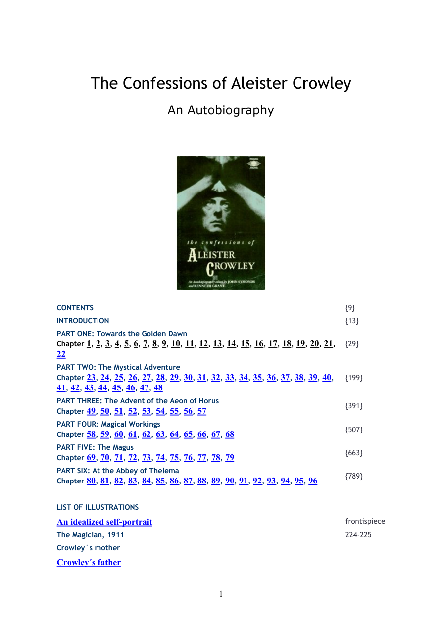 Original scan of Confessions of Aleister Crowley, PDF page 1