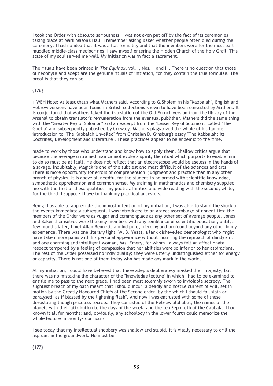Original scan of Confessions of Aleister Crowley, PDF page 98