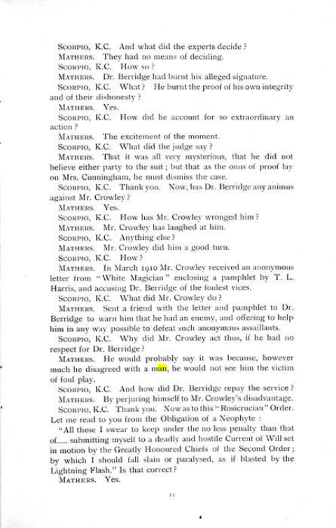 Original scan of The Rosicrucian Scandal, PDF page 11