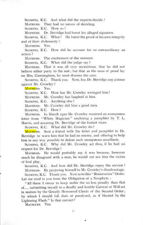 Original scan of The Rosicrucian Scandal, PDF page 11