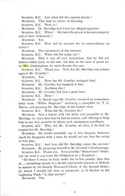 Original scan of The Rosicrucian Scandal, PDF page 11