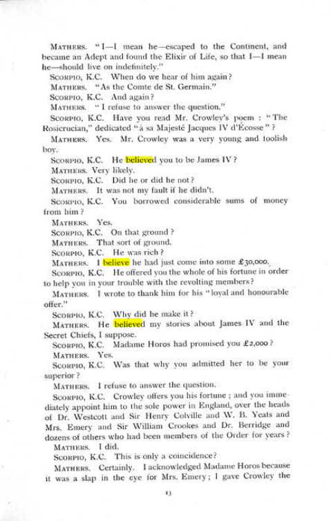 Original scan of The Rosicrucian Scandal, PDF page 13