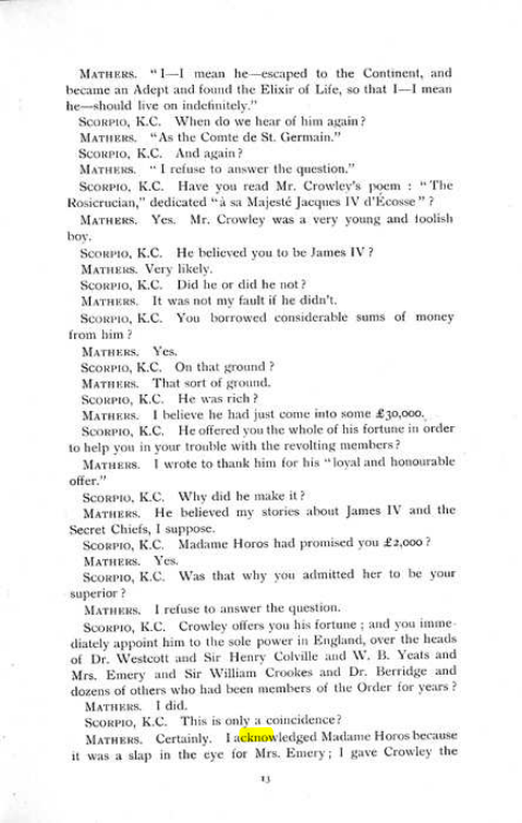 Original scan of The Rosicrucian Scandal, PDF page 13