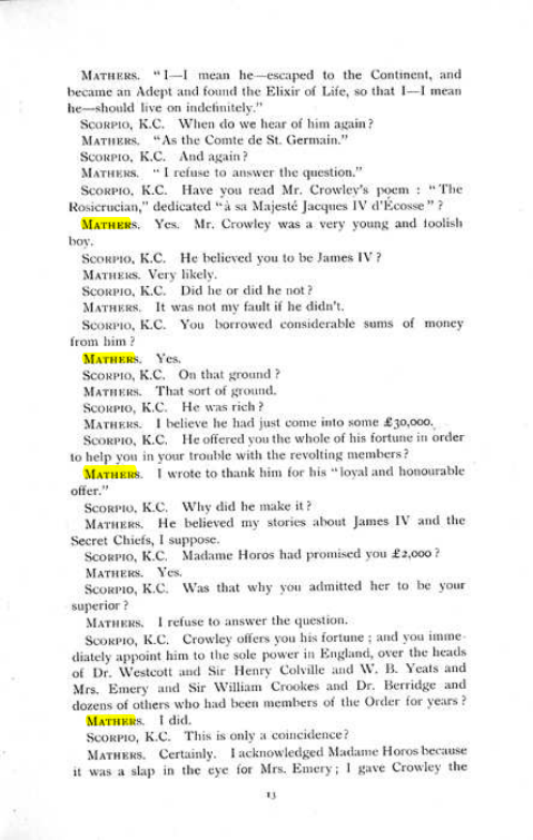 Original scan of The Rosicrucian Scandal, PDF page 13