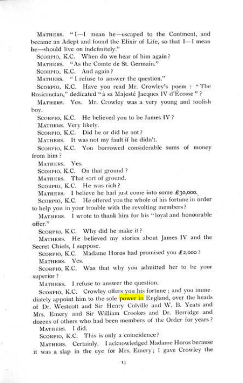 Original scan of The Rosicrucian Scandal, PDF page 13