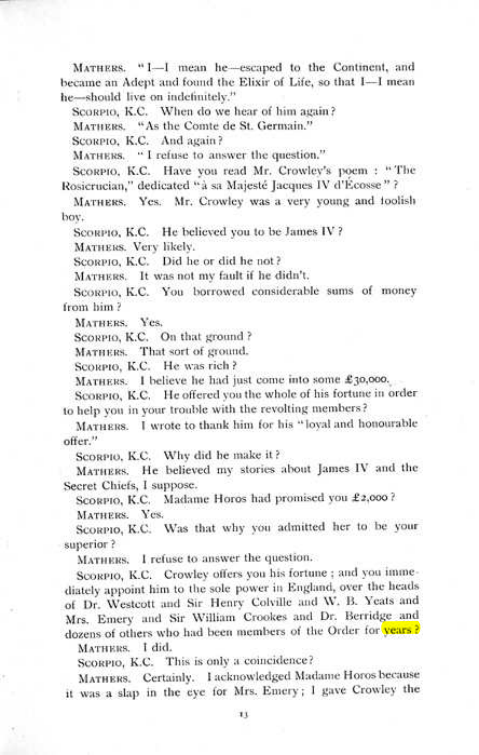 Original scan of The Rosicrucian Scandal, PDF page 13