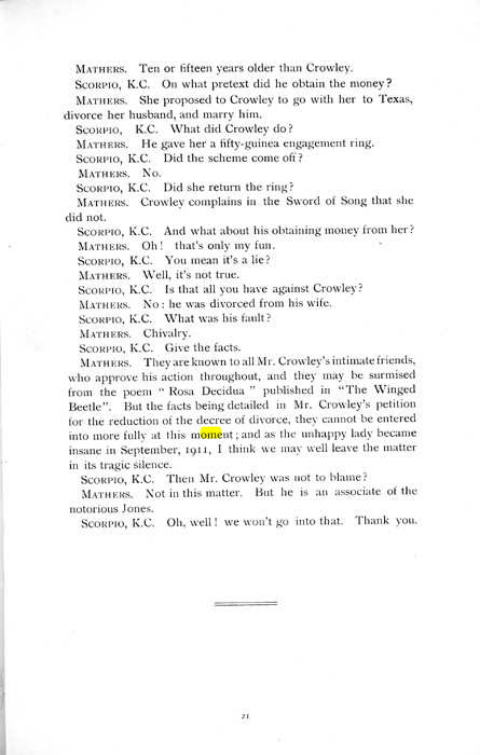 Original scan of The Rosicrucian Scandal, PDF page 21