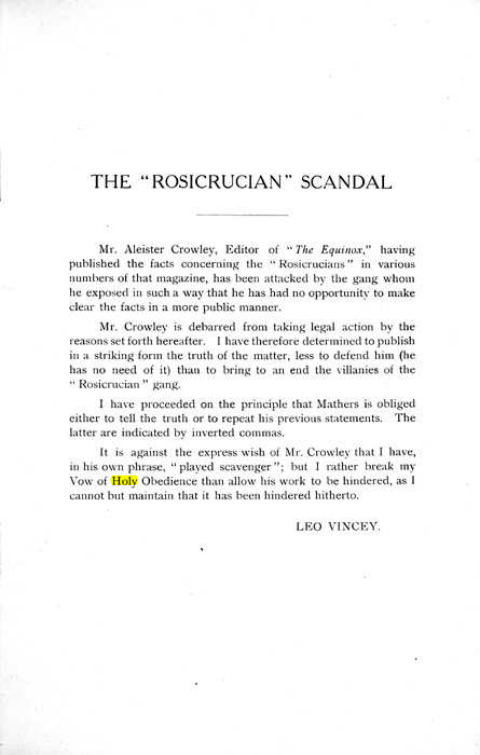Original scan of The Rosicrucian Scandal, PDF page 3