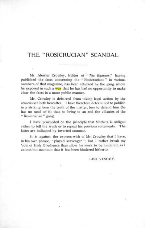 Original scan of The Rosicrucian Scandal, PDF page 3