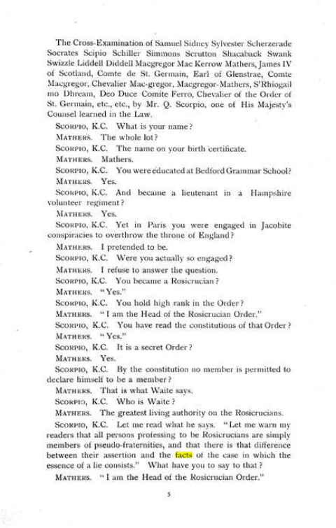 Original scan of The Rosicrucian Scandal, PDF page 5