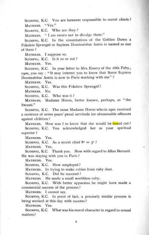 Original scan of The Rosicrucian Scandal, PDF page 6