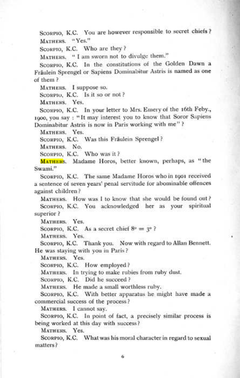 Original scan of The Rosicrucian Scandal, PDF page 6