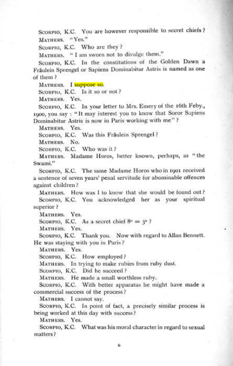 Original scan of The Rosicrucian Scandal, PDF page 6