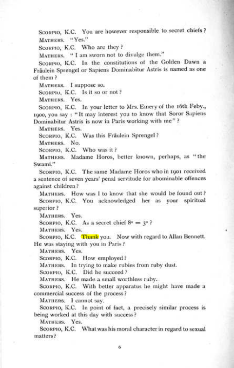 Original scan of The Rosicrucian Scandal, PDF page 6