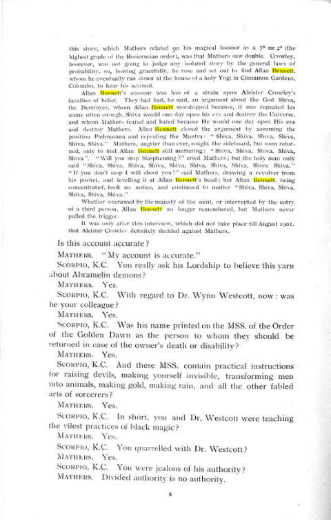 Original scan of The Rosicrucian Scandal, PDF page 8