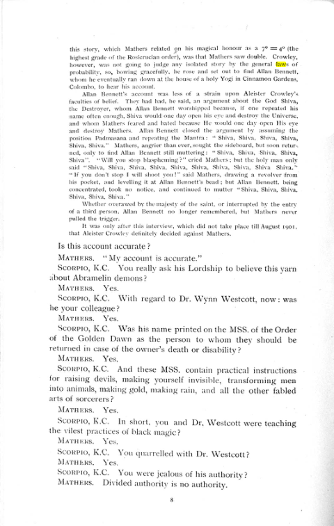 Original scan of The Rosicrucian Scandal, PDF page 8