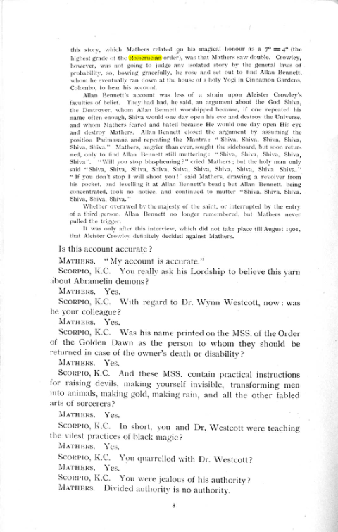 Original scan of The Rosicrucian Scandal, PDF page 8