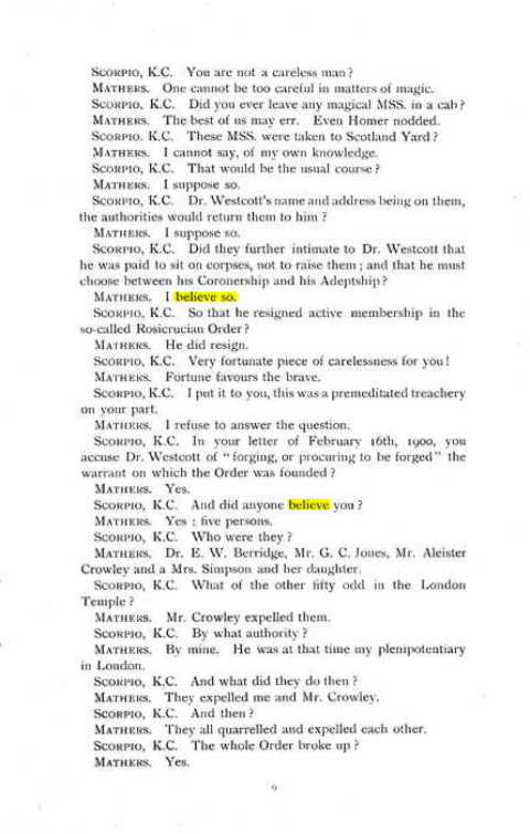 Original scan of The Rosicrucian Scandal, PDF page 9
