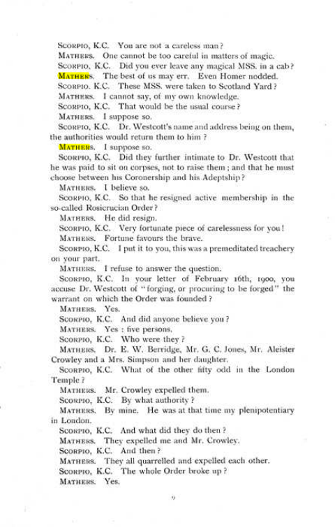 Original scan of The Rosicrucian Scandal, PDF page 9