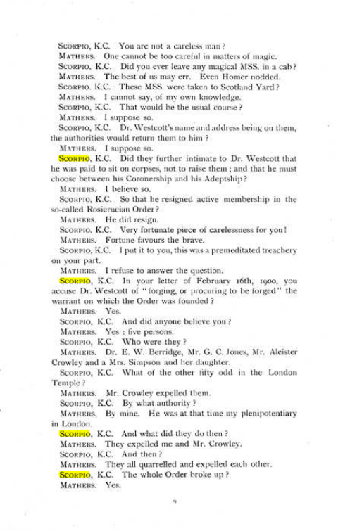 Original scan of The Rosicrucian Scandal, PDF page 9