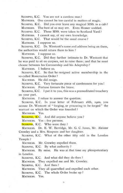 Original scan of The Rosicrucian Scandal, PDF page 9