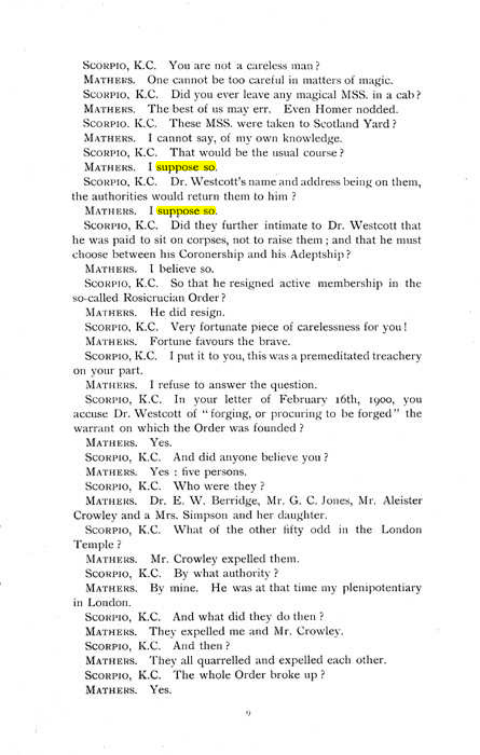 Original scan of The Rosicrucian Scandal, PDF page 9