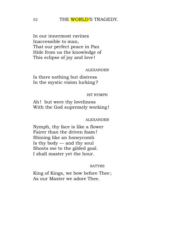 Original scan of The World’s Tragedy, PDF page 105