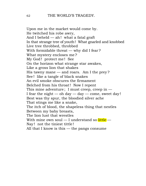 Original scan of The World’s Tragedy, PDF page 115