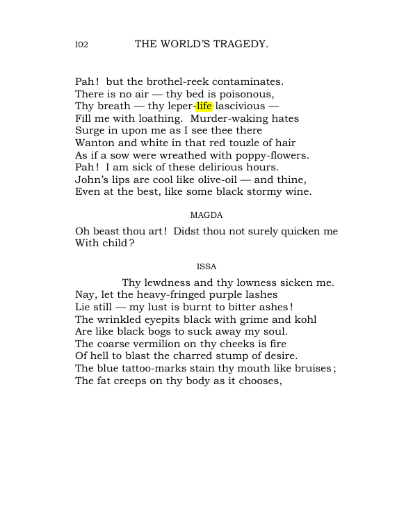Original scan of The World’s Tragedy, PDF page 155