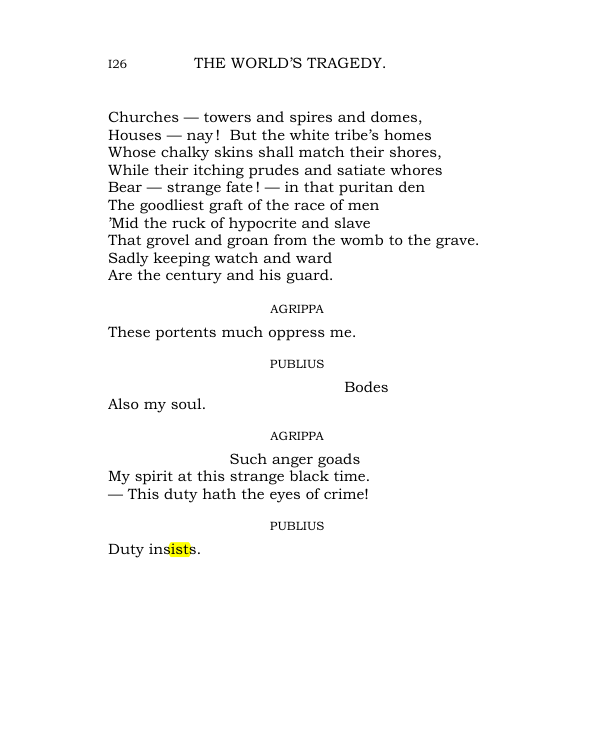 Original scan of The World’s Tragedy, PDF page 179