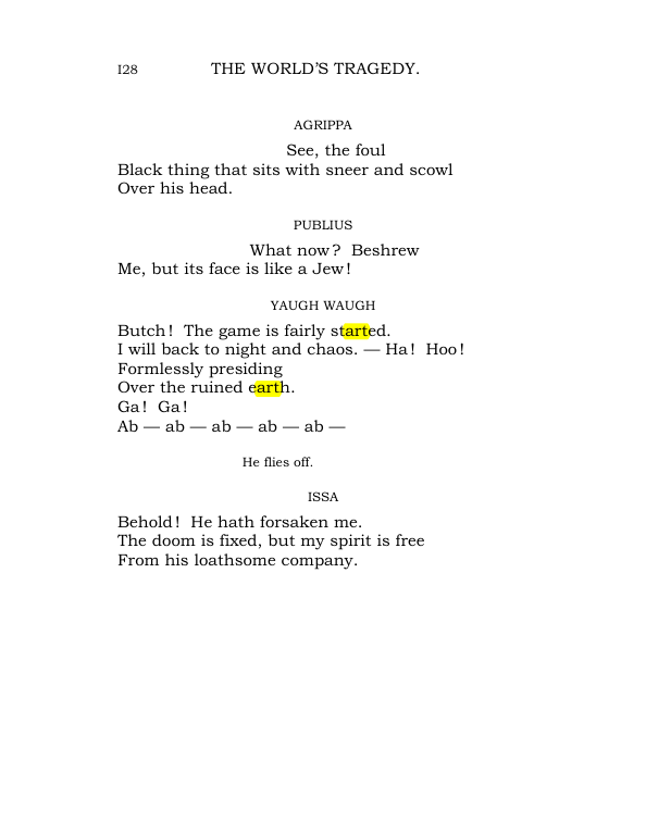 Original scan of The World’s Tragedy, PDF page 181