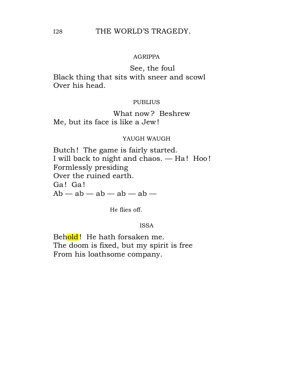 Original scan of The World’s Tragedy, PDF page 181