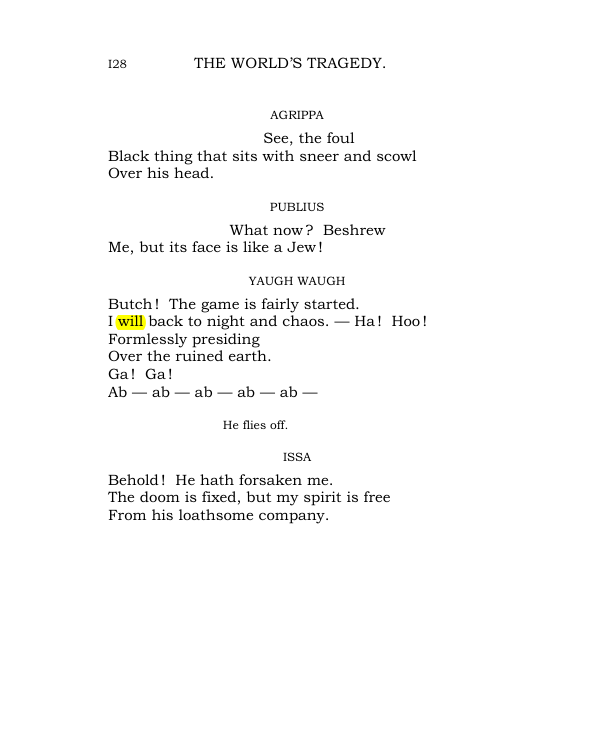 Original scan of The World’s Tragedy, PDF page 181