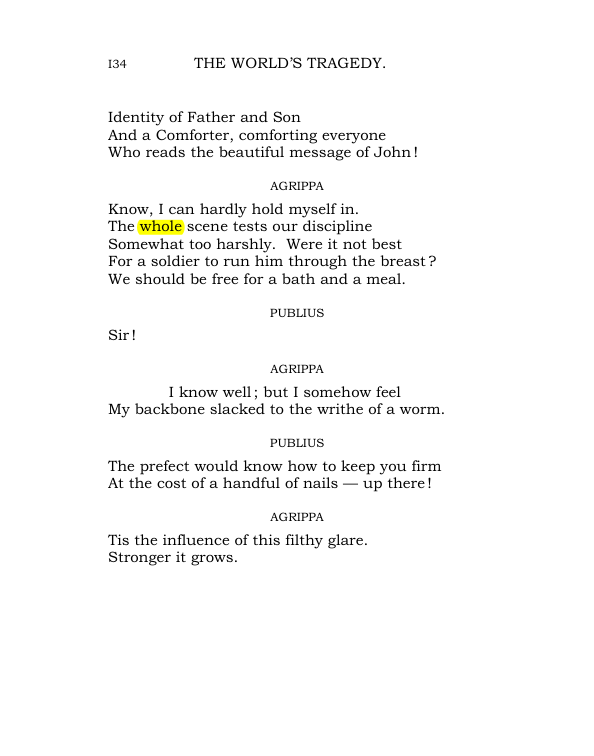 Original scan of The World’s Tragedy, PDF page 187