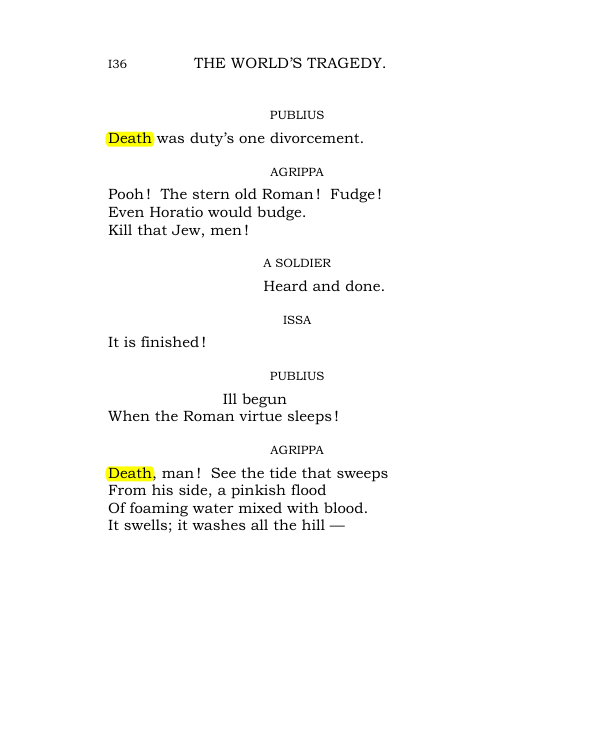 Original scan of The World’s Tragedy, PDF page 189