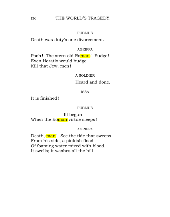 Original scan of The World’s Tragedy, PDF page 189