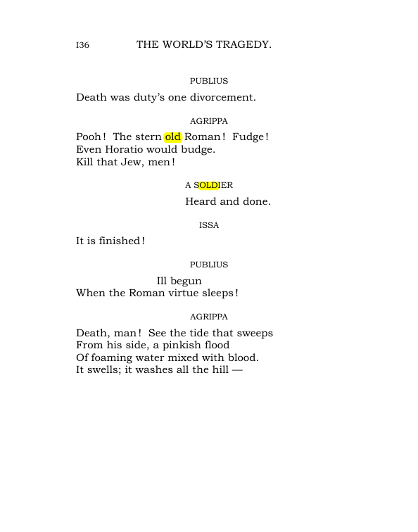 Original scan of The World’s Tragedy, PDF page 189