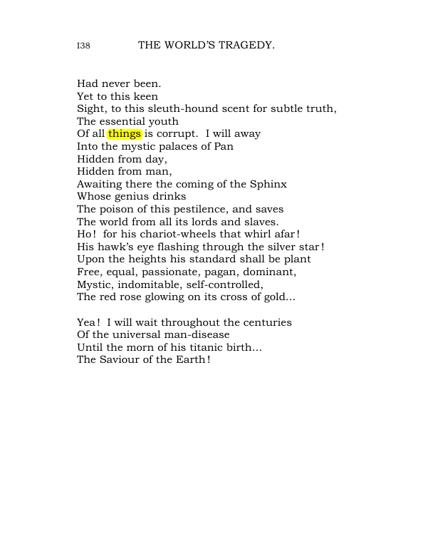 Original scan of The World’s Tragedy, PDF page 191