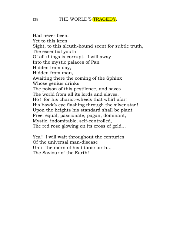 Original scan of The World’s Tragedy, PDF page 191