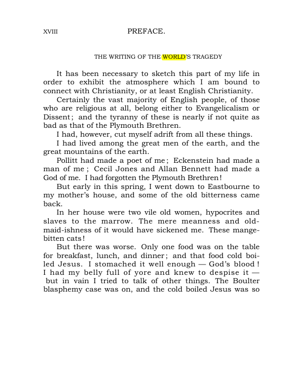 Original scan of The World’s Tragedy, PDF page 23