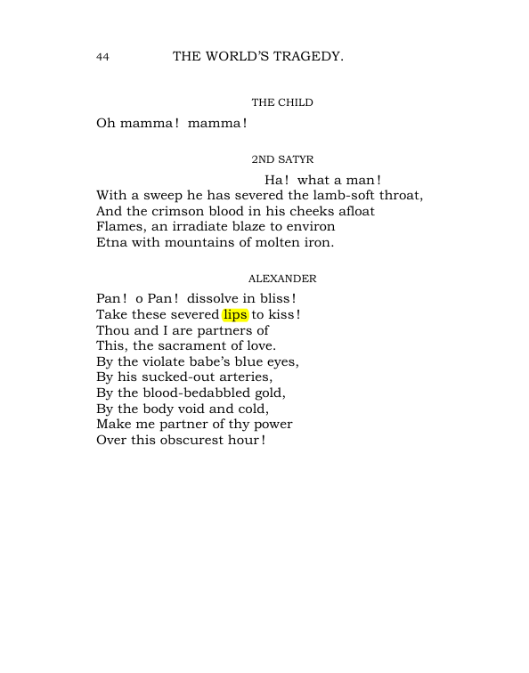 Original scan of The World’s Tragedy, PDF page 97