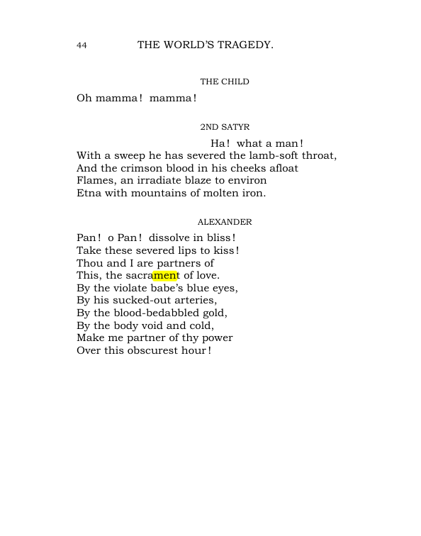 Original scan of The World’s Tragedy, PDF page 97