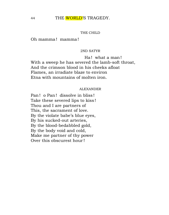 Original scan of The World’s Tragedy, PDF page 97