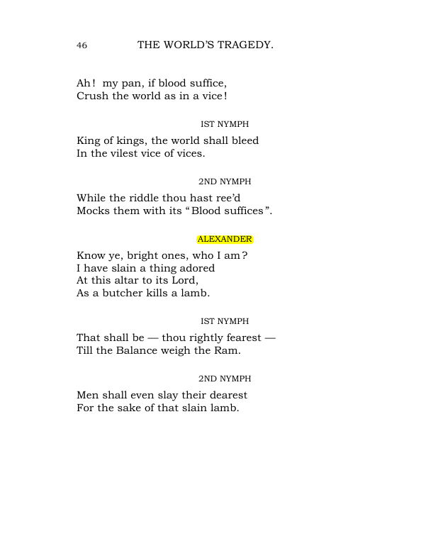 Original scan of The World’s Tragedy, PDF page 99