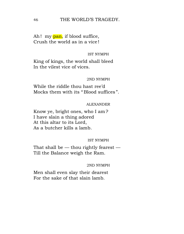 Original scan of The World’s Tragedy, PDF page 99