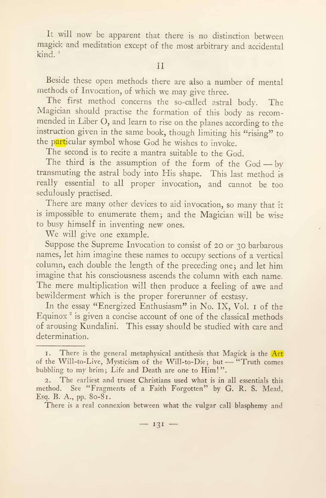 Original scan of Magick in Theory and Practice (Section 2), PDF page 11