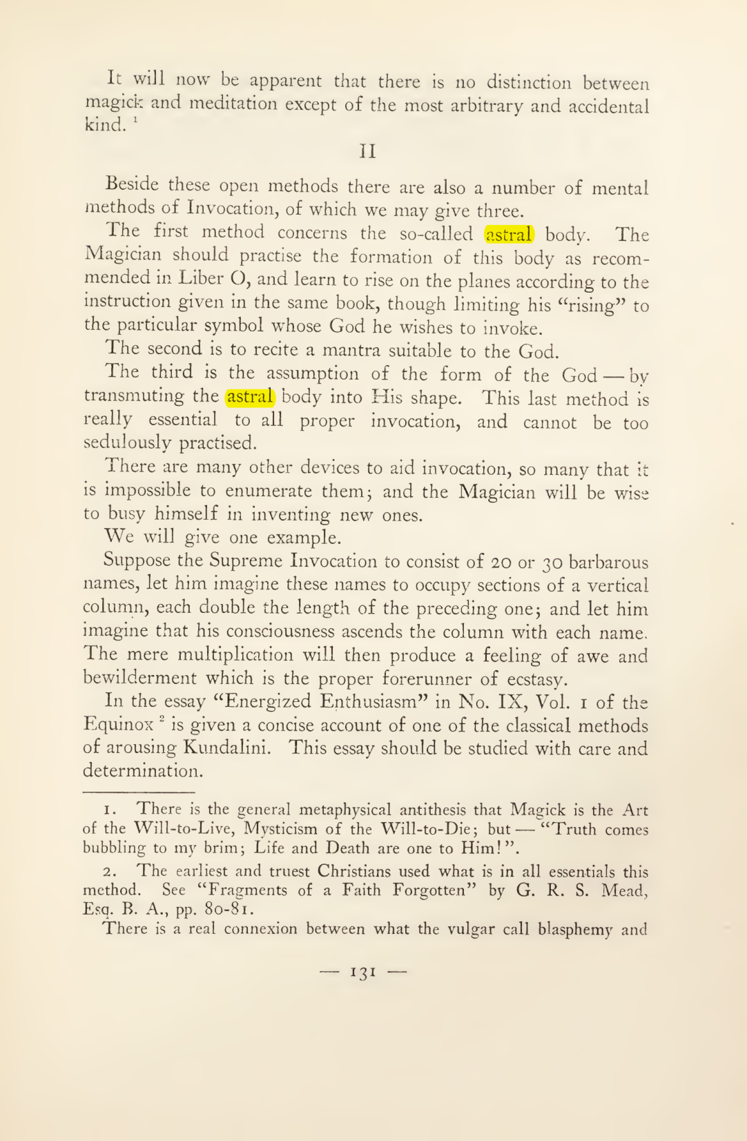Original scan of Magick in Theory and Practice (Section 2), PDF page 11